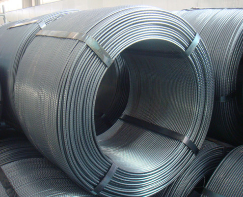 Cold rolled ribbed steel coil